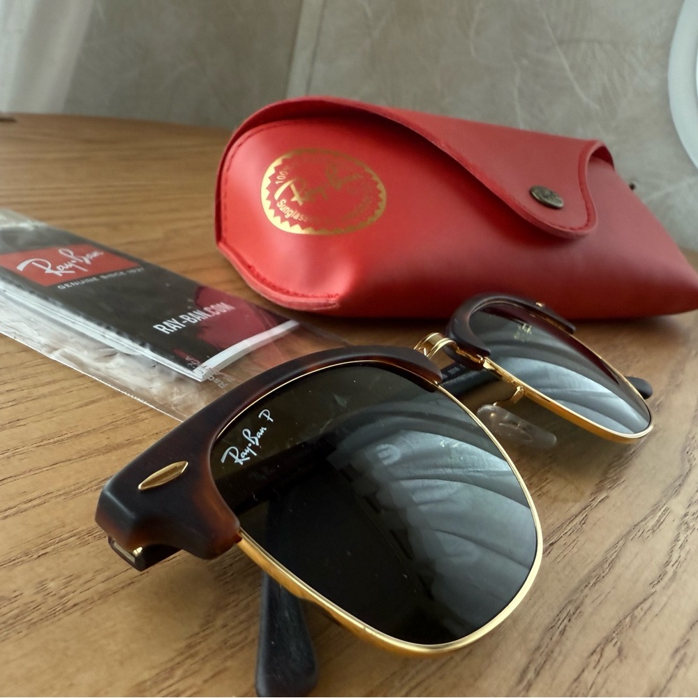 Raybans Clubmaster Reverse Sunglasses - Picture 5 of 5